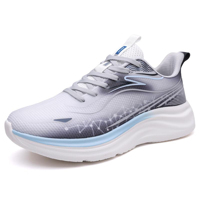 Men s Sneakers Casual Sports Shoes Lightweight Breathable Shock-absorbing Running Casual Shoes 38 серый
