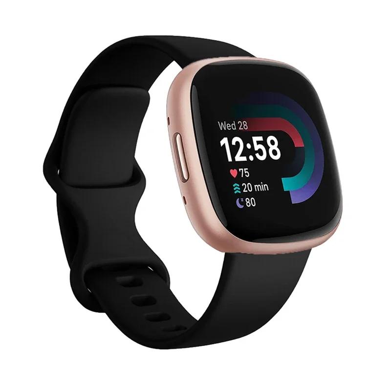 Sport Band For Fitbit Versa 3 Strap Smartwatch Wristband Accessories Watchbands Soft Silicone Bracelet For Fitbit Sense Versa3