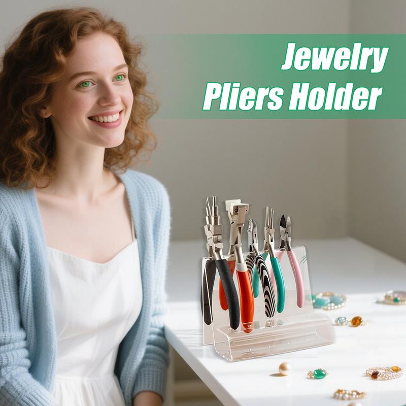 Jewelry Plier Holder Jewelry Tool Organizer Modern Crafting Tool Holder Stand For Tongs Organizer Tool Shed Work Bench
