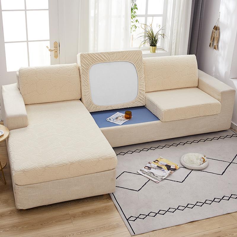 Solid Color Jacquard Sofa Seat Cover Four Seasons Universal Thickened Anti-Scratching Dust Cover All-Inclusive Non-Slip Imperial Concubine Combination