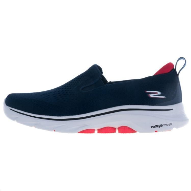 Skechers Go Walk 7 Mesh Comfortable Versatile Low-Top Casual Shoes Men sneaker Blue 216637-NVRD 43.5