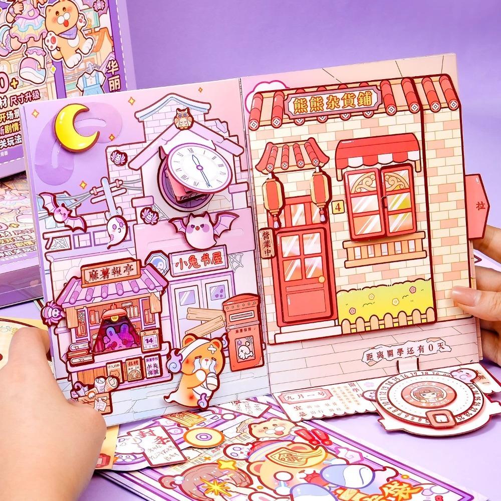 Cartoon Sticker Book Kpop Decorative Scrapbooking Stickers Cute Material Sticker Decoration