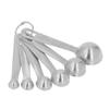 6PCS Stainless Steel Measuring Spoons Set with Measurement Markings Multipurpose Measure Spoon for Cooking Baking Silver