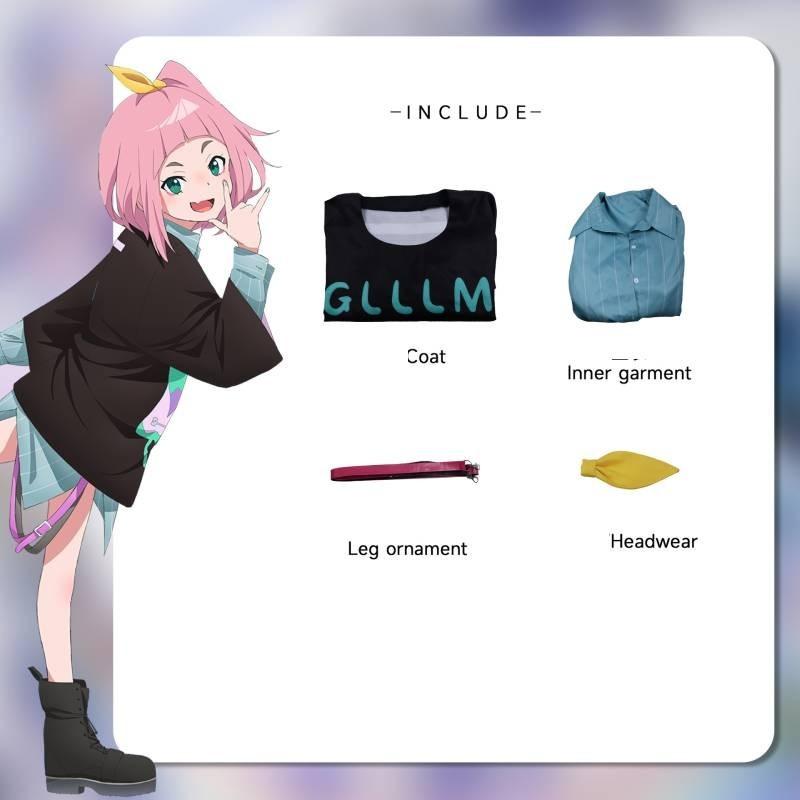 Japanese Anime Theme Cosplay Outfit With Hanae Natsuki And Kaede Higashiyama Characters Comfortable Casual Style Polyester Material Xs-xxxl