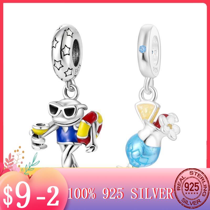 

Summer Color Enamel Cocktail Party Frog Charms fit MULA Bracelet Necklace Pendant Beads Silver Color Women Jewelry Making