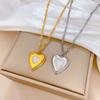 Love Shell Minimalist Furnace Real Gold Necklace Female Collarbone Chain Accessories