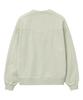 MOZMOZ Heavy Weight Pigment Back Embroidery Cutout Oversized Sweatshirt Beige