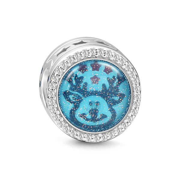 New Europe Bule Star Snowflake Charm Sun Bead Fit Original Bracelet Diy Women Jewelry Giftcopper Making Accessories