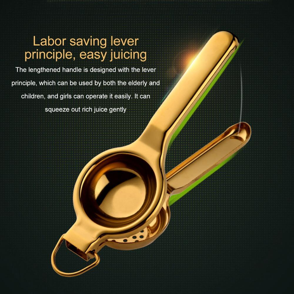 Gold Lemon Squeezer Manual Fruit Juicer Kitchen Tool Citrus Juicer  Pomegranate