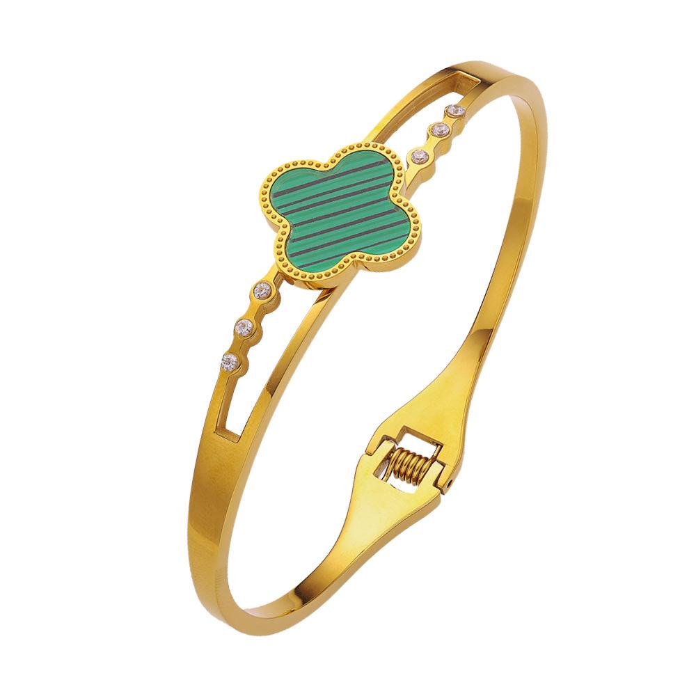 

Модный браслет INS Style и модный браслет Fritillaria, элегантный и универсальный весенний браслет с четырехлистным клевером