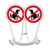 "No Dog Poop" Plastic Sign No Pooping Warning Yard Sign Garden Stake Outdoor Waterproof Warning For Pet Owners Prevent Pollution