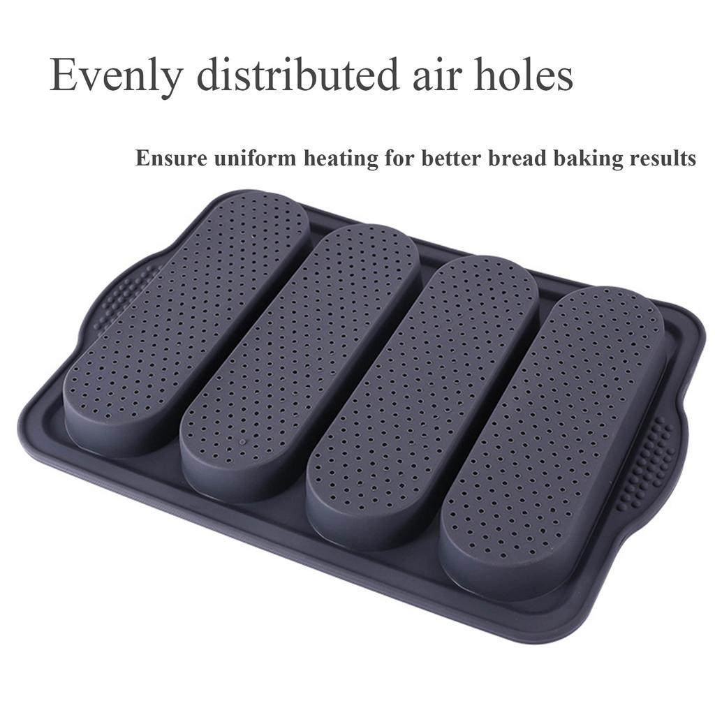 Silicone Bread Mold Set, Four-Grid and Six-Grid Nonstick Baking Pan, Heat-Resistant Bakeware for Homemade Bread, Kitchen Baking Tools