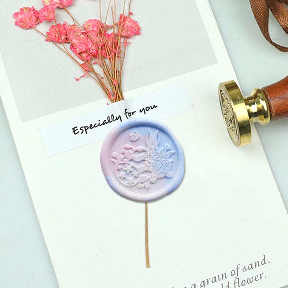 Retro Wax Seal Stamp Easter Series Pattern DIY Sealing Wax Stamp Head for Scrapbooking Wedding Invitation Seal Stamp DIY Craft