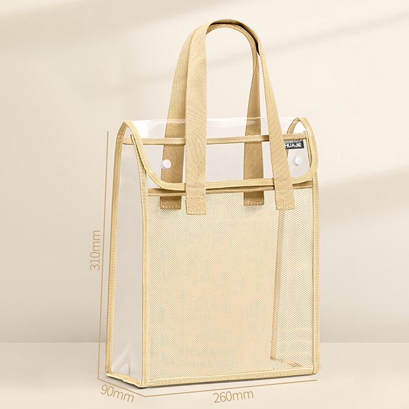 

Large Capacity File Documents Organizer Portable School Stationery Pouch Bag Transparent Waterproof Storage Bag Office File Bag