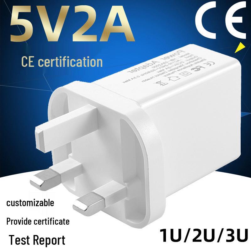 

CE Certified UK Standard 3-Port 5V USB Fast Charger Adapter (5V3A/5V2A/5V1A) 1A High quality UK standard rice black