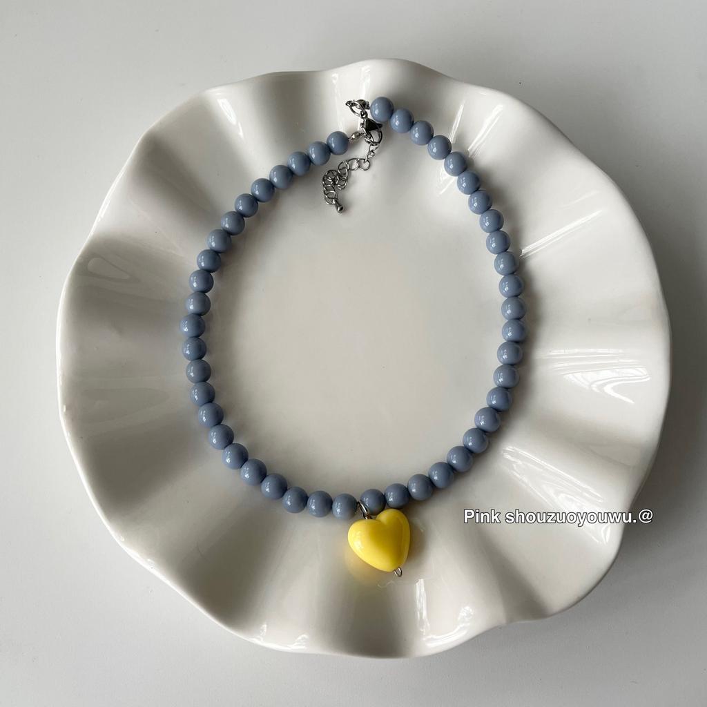 European and American cross-border y2k babes butterfly leather collar punk rock choker collarbone chain necklace foreign trade jewelry