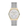 Grenen Ultra Slim Two-Hand Silver-Tone Stainless Steel Mesh Watch