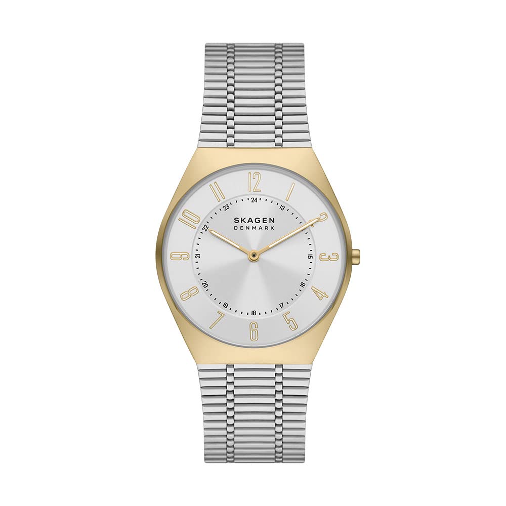 

Grenen Ultra Slim Two-Hand Silver-Tone Stainless Steel Mesh Watch
