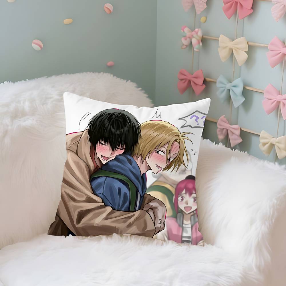 Nagumo And Shin Case Plush Fabric Soft Pillowcase Double Sided Print Cushion Cover Household Gifts