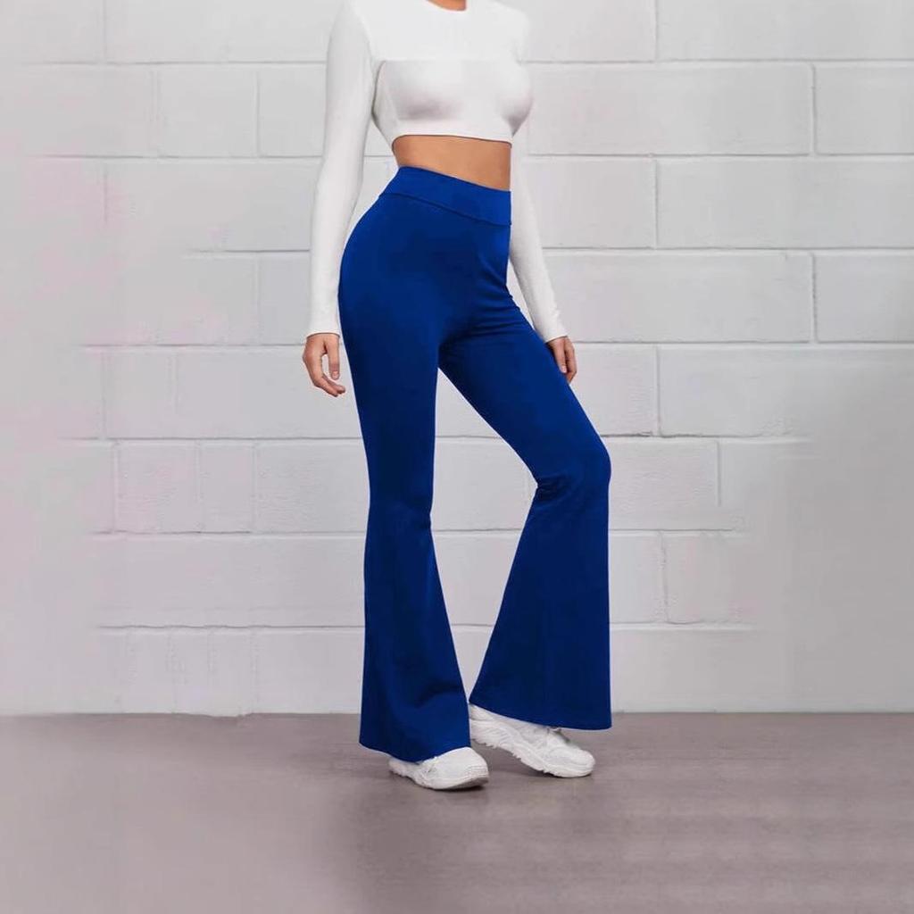 Women's Spring/Summer High-Waisted Slimming Yoga Pants - Micro-Flare Casual