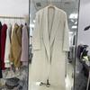Autumn and Winter Women's Double-sided Woolen Coat, Long Over-the-knee Woolen Coat, High-end Lace-up