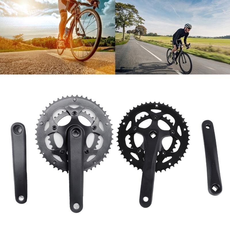 Road Bicycles Crankset 50/34T Chainwheel Folding Bikes Chainring 8/9 Speed Double Plate Crank 170mm