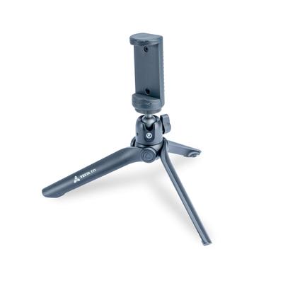 VANGUARD Vesta Mini Aluminum Tabletop Tripod with Smartphone Holder Black -