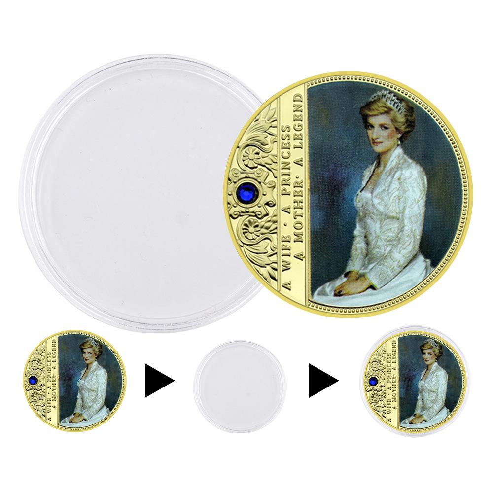 Diana, Queen of England Commemorative Coin, England's Last Rose Challenge Coin, Fan Commemorative Collection