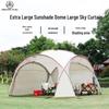 Large Portable Windproof Yurt Tent - Rain & Sun Protection Camping Gazebo