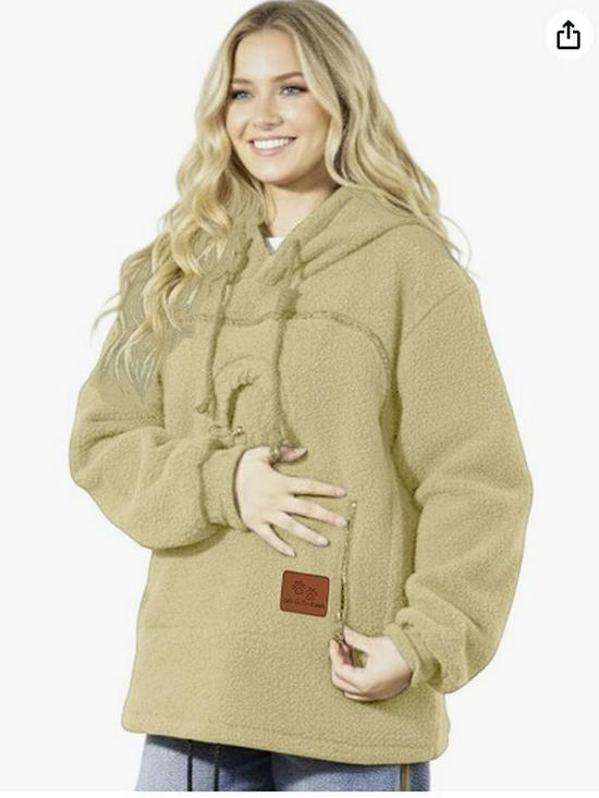 2025 Unisex Trendy Coral Fleece Hooded Sweatshirt - European & American Style, Warm & Casual