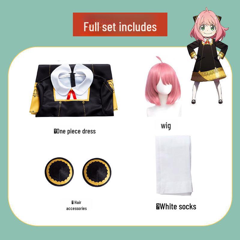 Round Spy Playhouse Anya Cosplay Dress Skirt - Eden Academy Anime Costume
