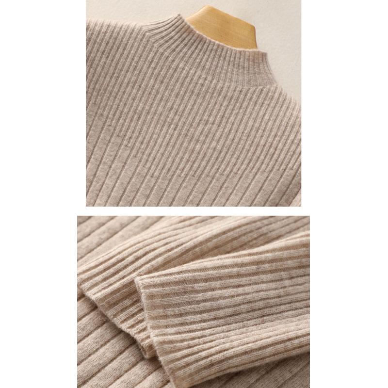 Pulovere cu gât tricotat pentru femei de mărime mare Topuri cu elasticitate toamnă iarnă Pulover subțire pentru femei Pulover tricotat Pulover moale și cald S-2XL