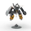 Compatible Building Blocks MOC Mini Mecha with Cannon and Shield – DIY Exoskeleton Robot Puzzle Décor Toy for Boys