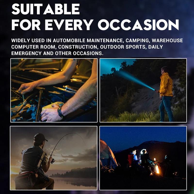 Portable Laser Flashlight Charging Zoom GT 10 USB Flash Flashlight Flashlight Camping Fishing Strong Room Outdoor Light