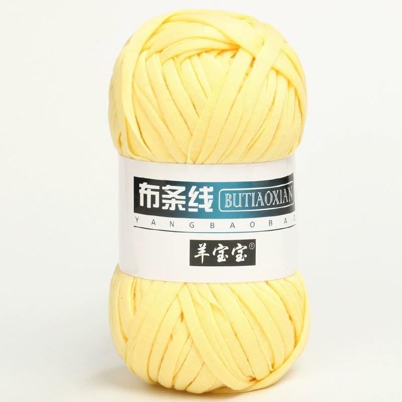 100g/ball 2cm Thick Cloth Yarn for Crochet Soft Colored Yarn for Hand Knitting Woven Bag Carpet DIY Hand-knitted Material