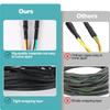 22FT 4 Pin 5 Wire Trailer Wiring Harness Protected By Nylon Net Tube, Utility Pure Copper Boat Trailer Wiring Kit For Trailer Tail Light Rewiring,