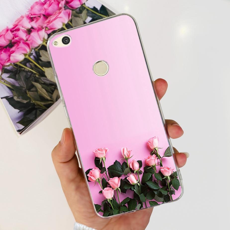 For Huawei P8 Lite 2017 Case Honor 8 Lite Popular Flowers Cartoon Cover Soft Silicone Phone Cases For Huawei P9 Lite 2017 Bumper