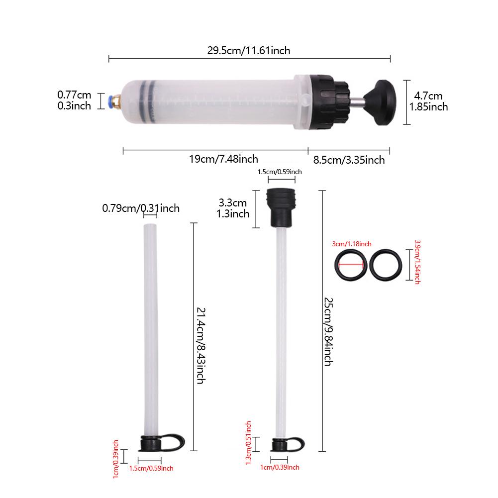 200cc 500cc Car Fluid Extractors Pumps Oil Change Syringes with Hose Manual Fuels Suction & Filler Fluid Automotive Oil Change