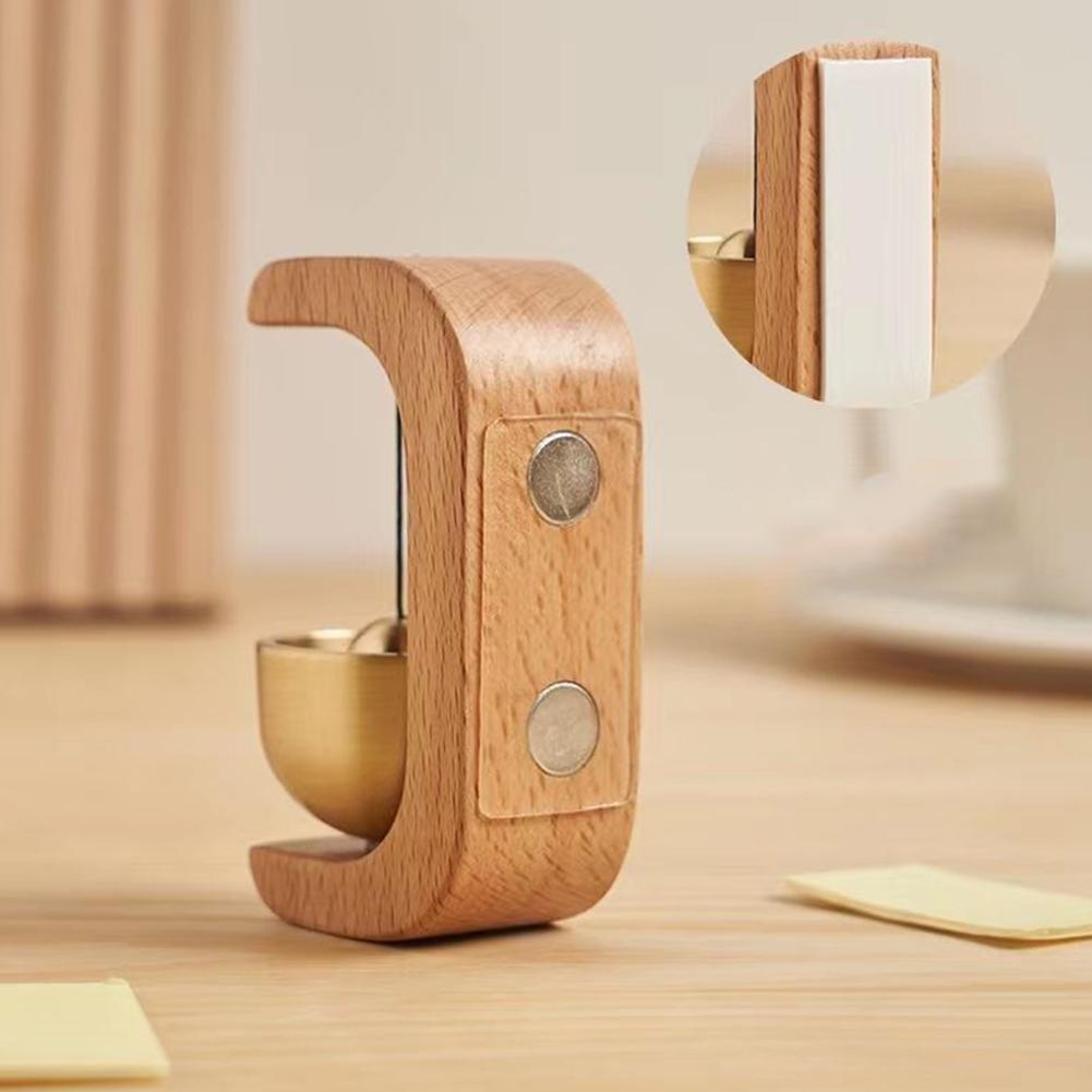 Magnetic Wooden Wind Chimes Hanging Japanese Style Doorbells Wind Loud Door Bell for Refrigerator Door Restaurant Home Decor