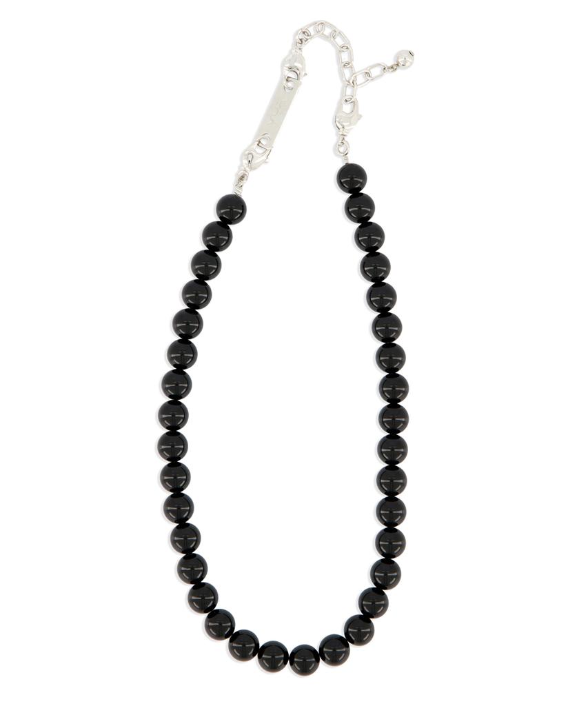 Debbyoung Ball Beads Necklace [Black Onyx]