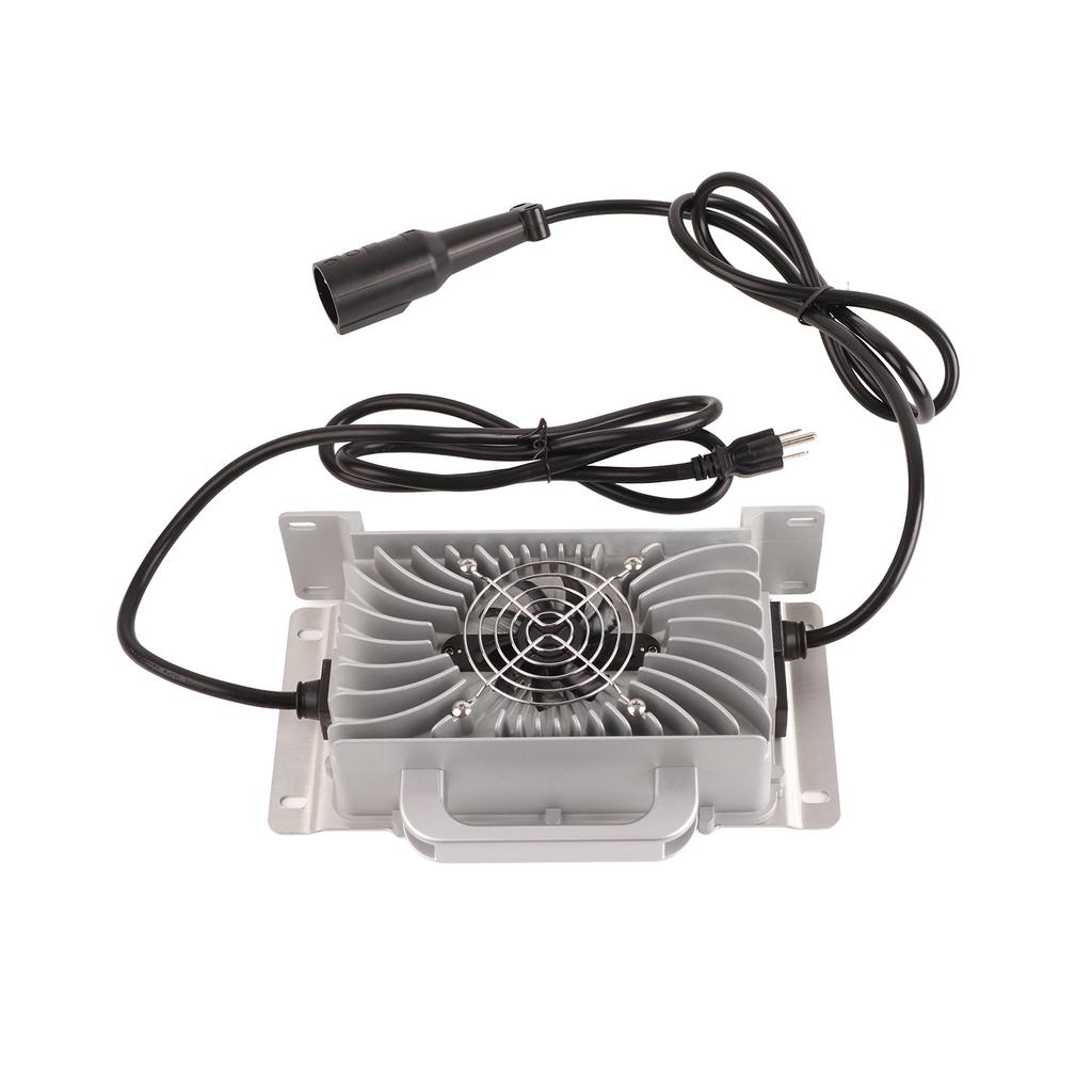 48V 15A Golf Cart Battery Charger IP67 Waterproof  3 Pin Round Plug Fit for Club Car Golf Cart
