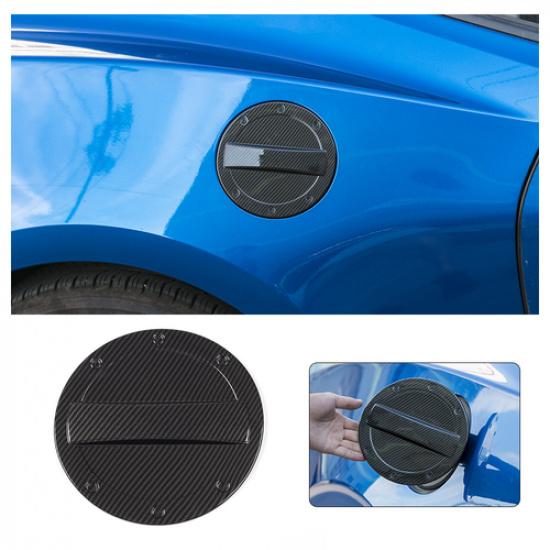 Декоративная накладка на лючок бензобака Защитная отделка Для Chevrolet Camaro 17+ Углеродное волокно