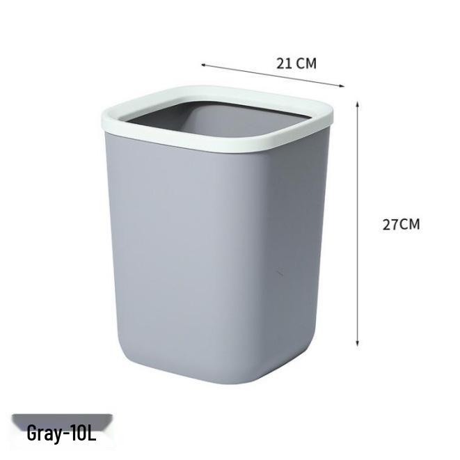Großer Kreativer Quadratischer Kunststoff-Mülleimer für Badezimmer, Küche und Wohnzimmer