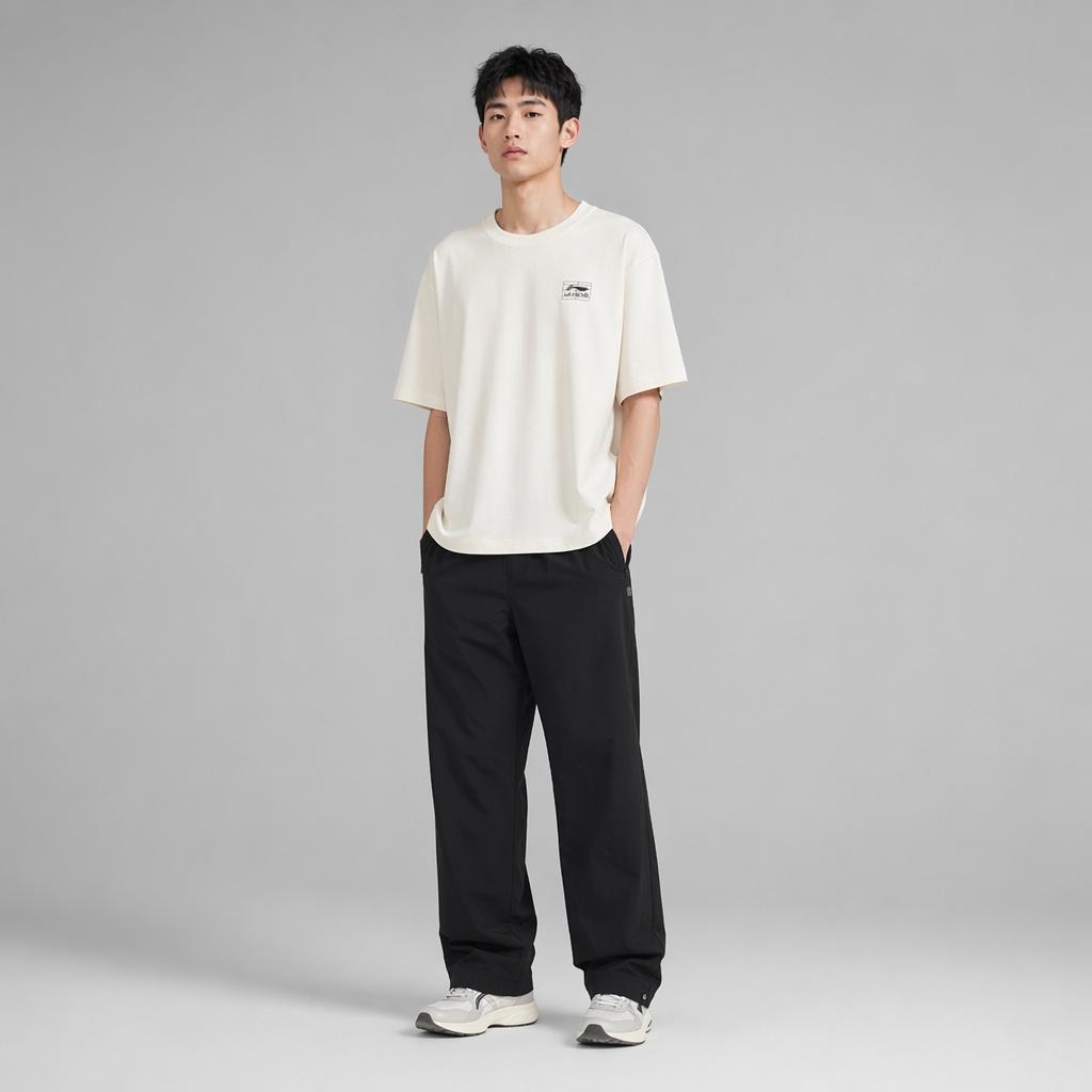 Li-Ning Simple Comfortable Fashionable Versatile Trendy Short Sleeve T-Shirt Men Tops AHSVA41-1