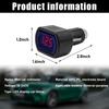 Yourkar Car LED Voltmeter, DC 12V 24V Battery Voltage Digital Panel Meter, Battery Monitor Digital Voltage Display for Motorcycle, Truck, Universal