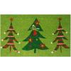 Christmas Doormat Xmas Flannel Floor Mat Merry Christmas Home Entrance Door Mat Anti Slip Floor Rug for Living Room
