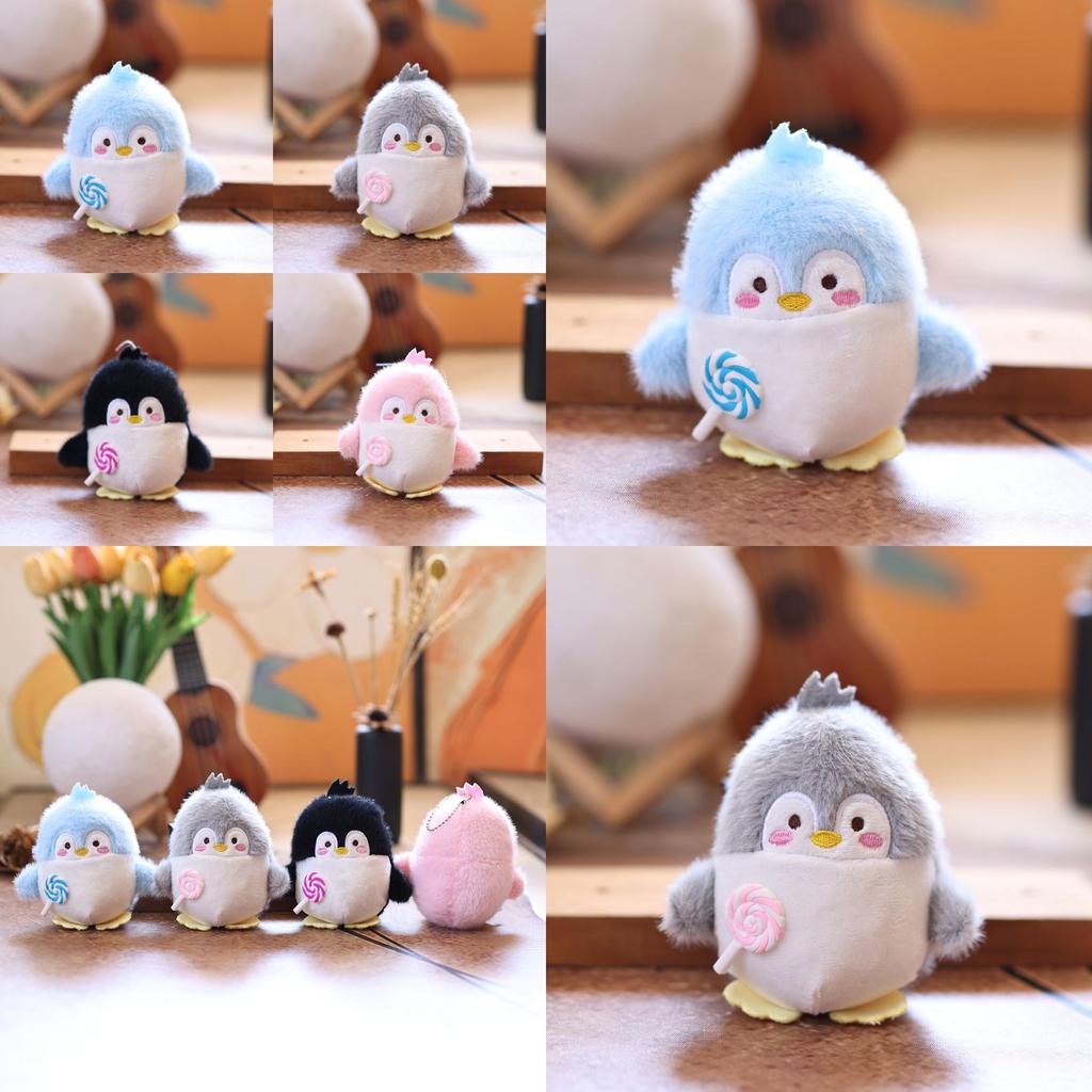 Cute Penguin Plush Doll With Pp Cotton Filling For Bag And Keyring Use