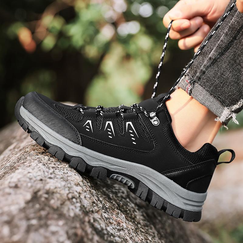 Big Size 47 Mens Trail Running Shoes Outdoor Hiking Trekking Shoes Sports Sneakers Tourism Mountain Climbing Trainers Walking