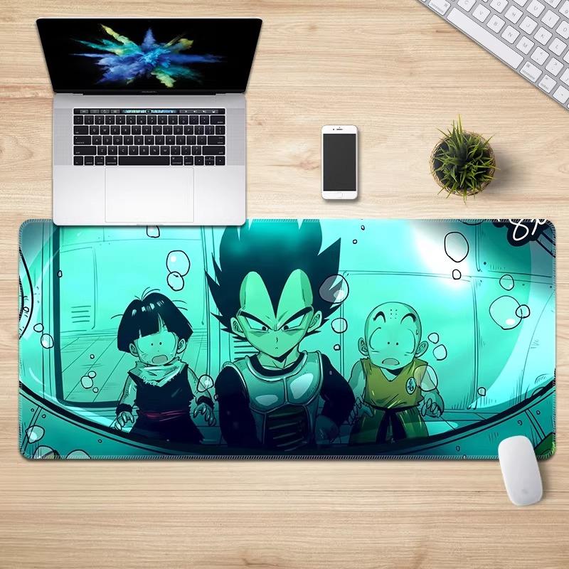 New High Definition Animation Mouse Pad Dragon Ball Sustainzed Edge Lock E-sports Keyboard Pad Desk Pad Extra Long Wrist Guard Anti-skid Keyboard Pad