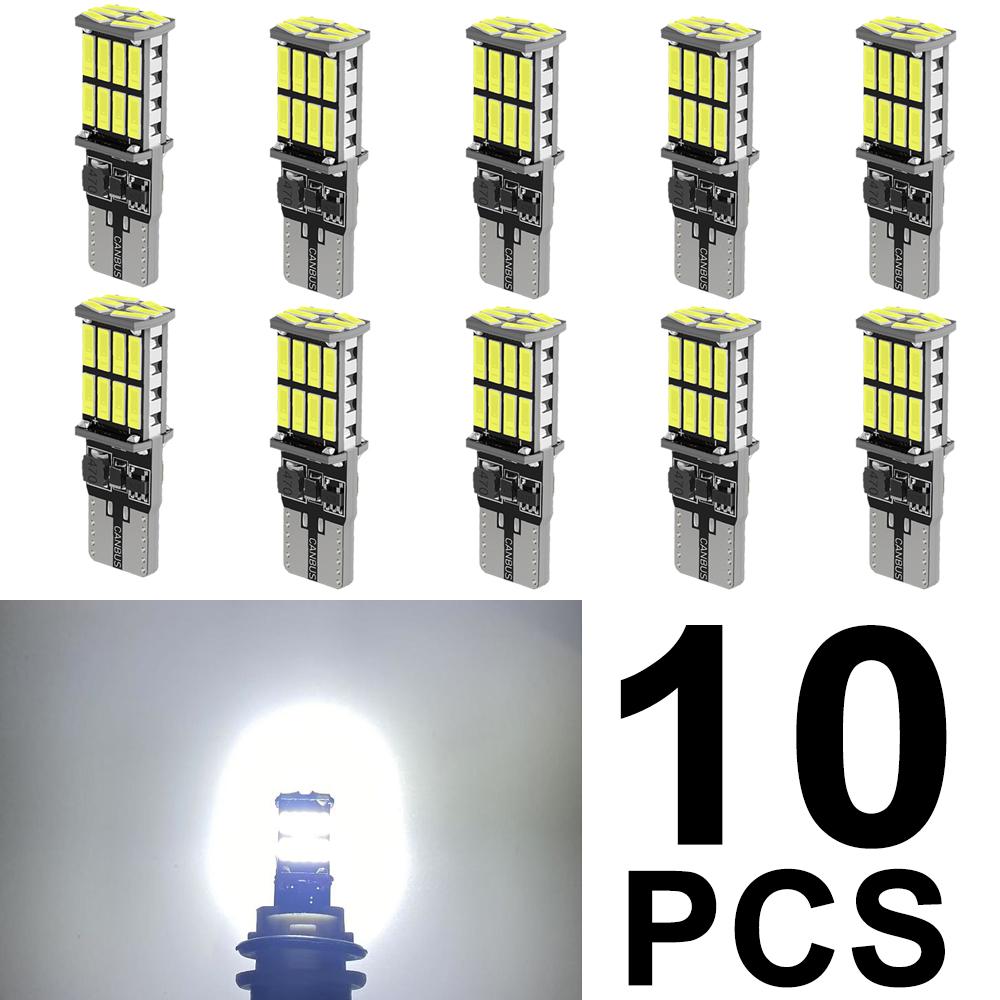 2/4/10 PCS T10 W5W LED Bulbs Canbus 12V/24V 4014-26SMD 6500K Car Signal Lights Interior Dome Door Trunk License Wedge Side LampsTurn Signal 2
